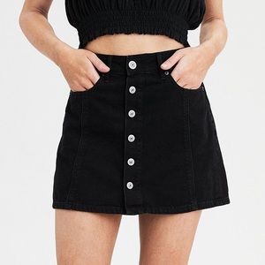 American Eagle Black Denim Skirt